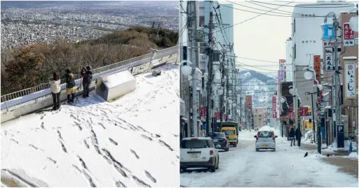 image for article 北海道札幌下雪啦！初雪比去年早了 22天